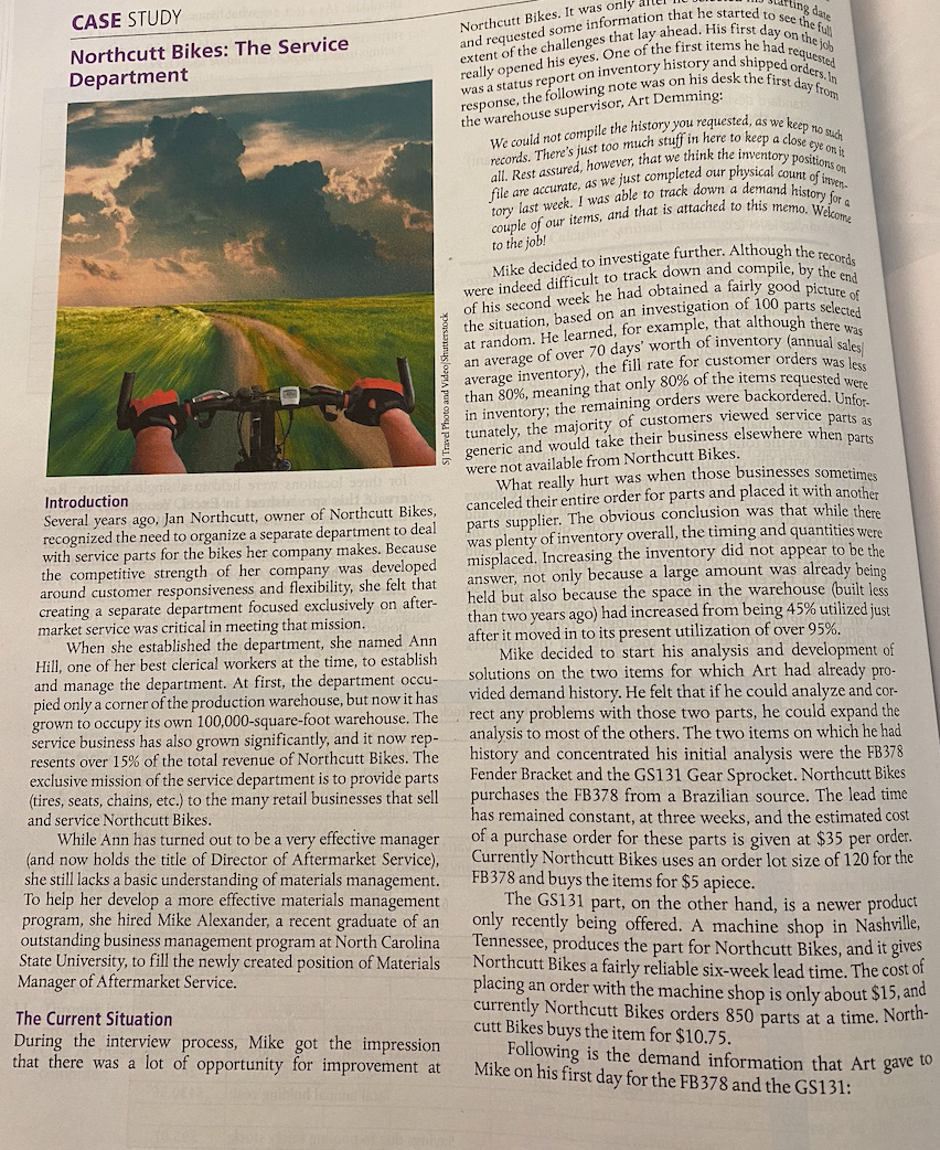 **Please Help! and show work! CASE STUDY