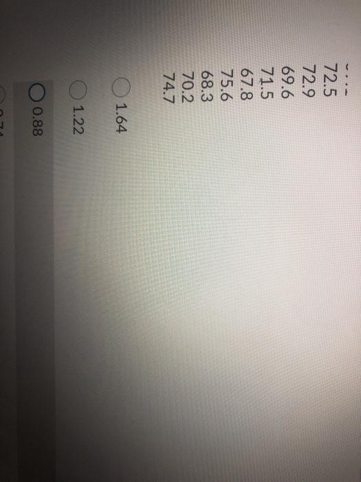 Question 2 (3 points) Given the following