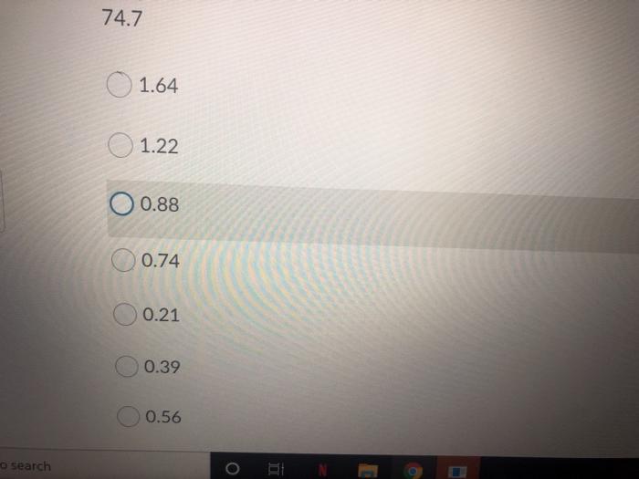 Question 2 (3 points) Given the following