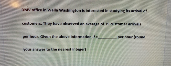 DMV office in Walla Washington is interested in