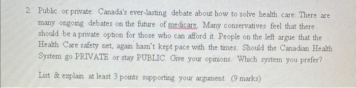 please answer the question in your own words 2.