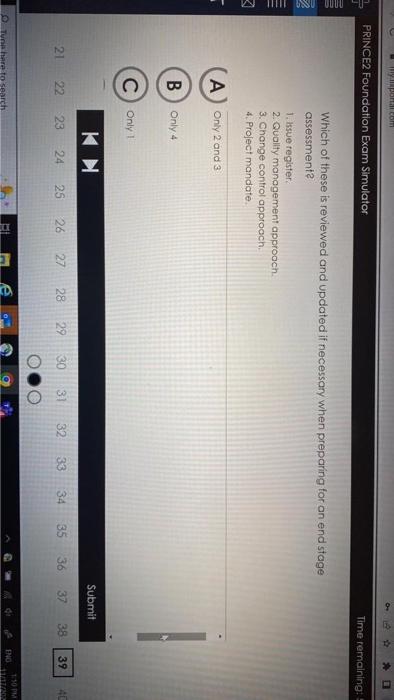Which of these is reviewed and updated if