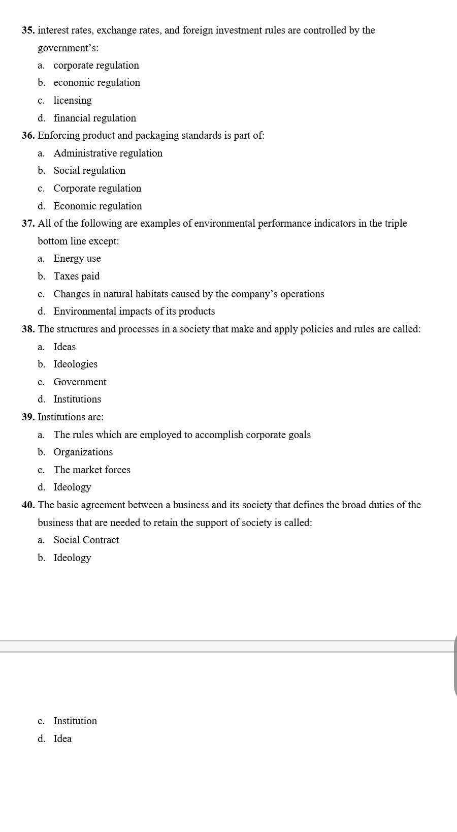 35. interest rates, exchange rates, and foreign
