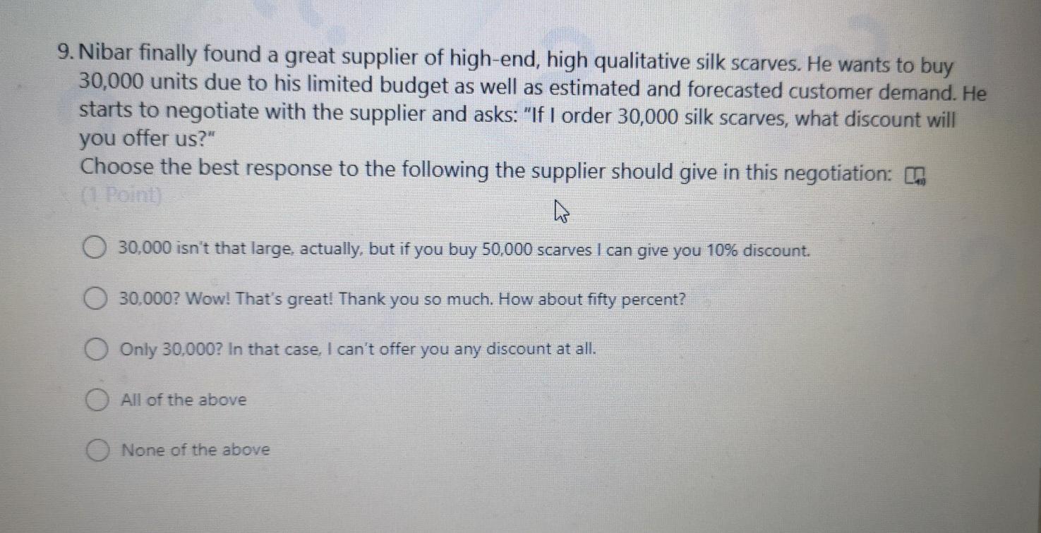 9. Nibar finally found a great supplier of