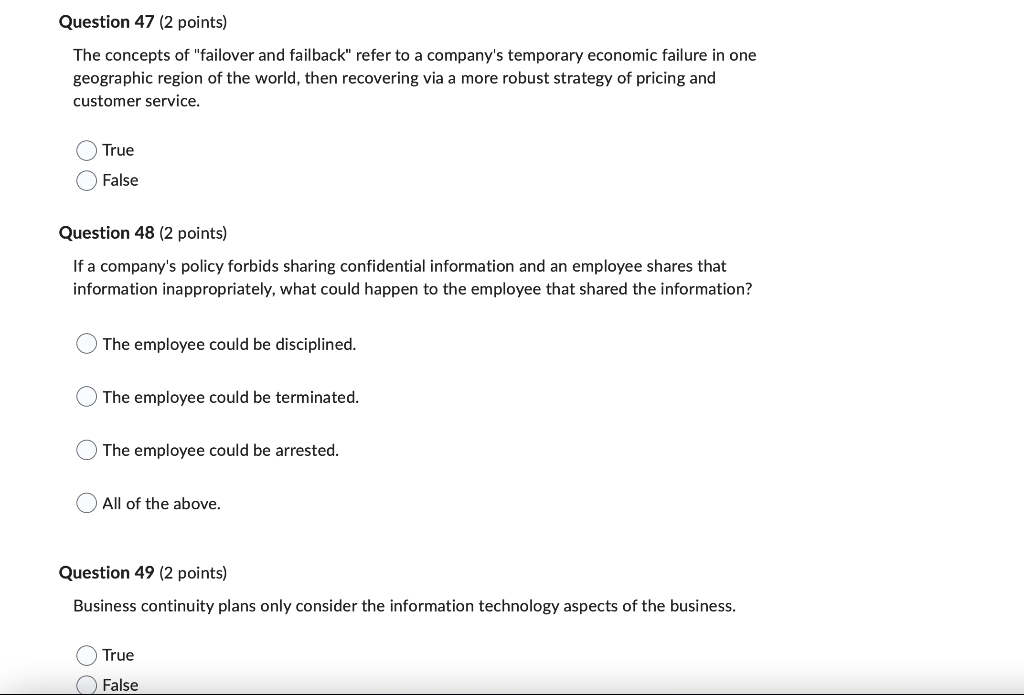 Question 39 (2 points) Individuals working at the