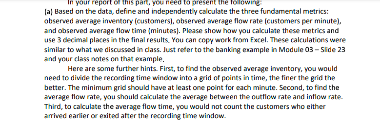 I have provided the data necesarry for this