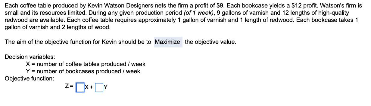 Each coffee table produced by Kevin Watson