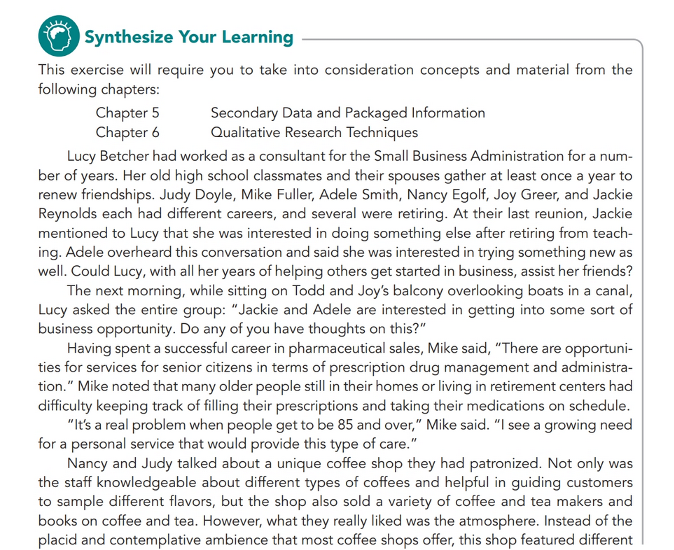 Looking back at Chapter 5, what secondary data