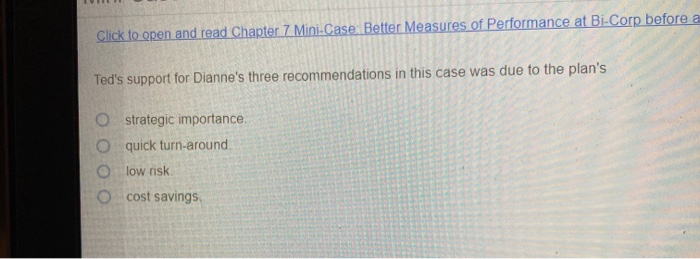 Click to open and read Chapter 7 Mini-Case: