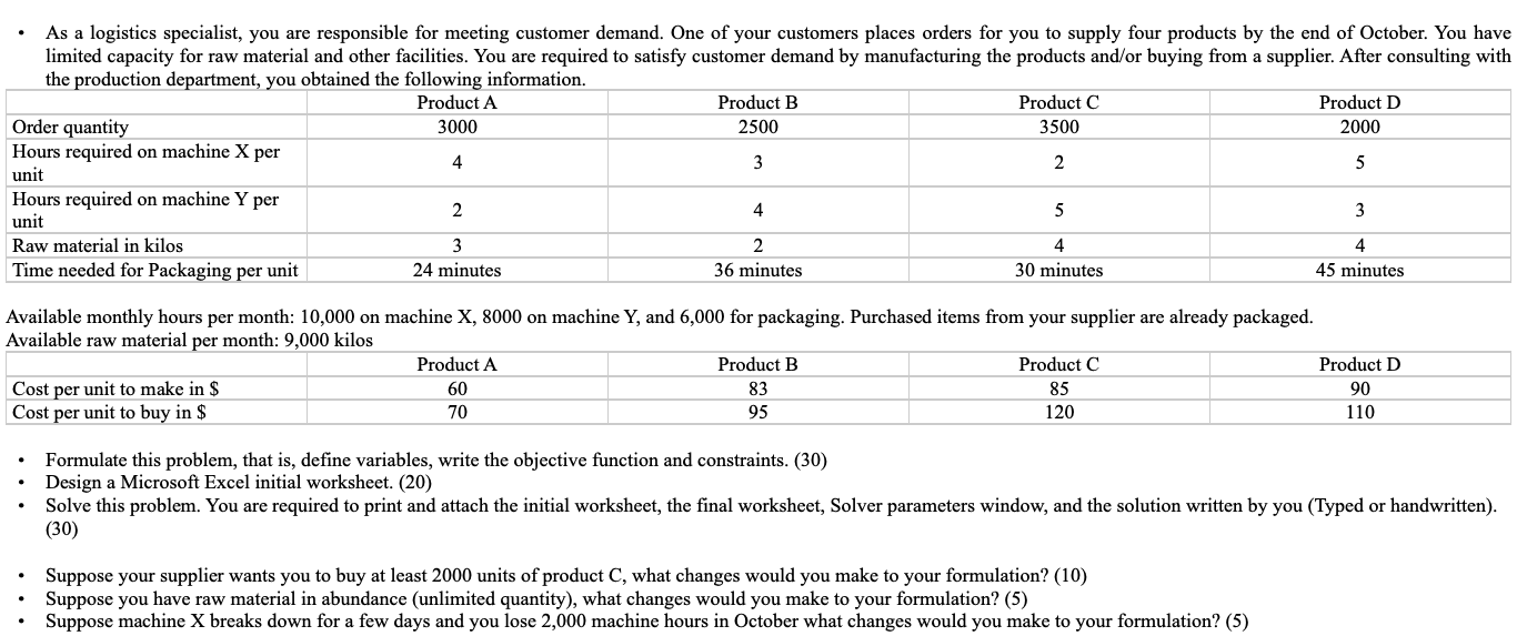 DO ALL FORMULAS ON EXCEL WORK THEM OUT STEP BY