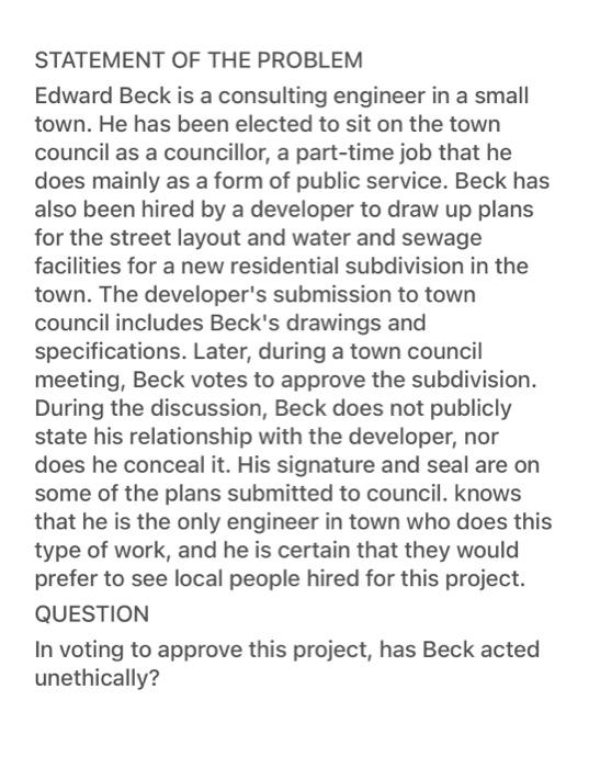 i need a long describted answer STATEMENT OF THE