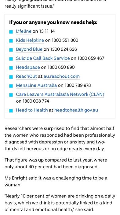 read the passages and answer the 4 questions The