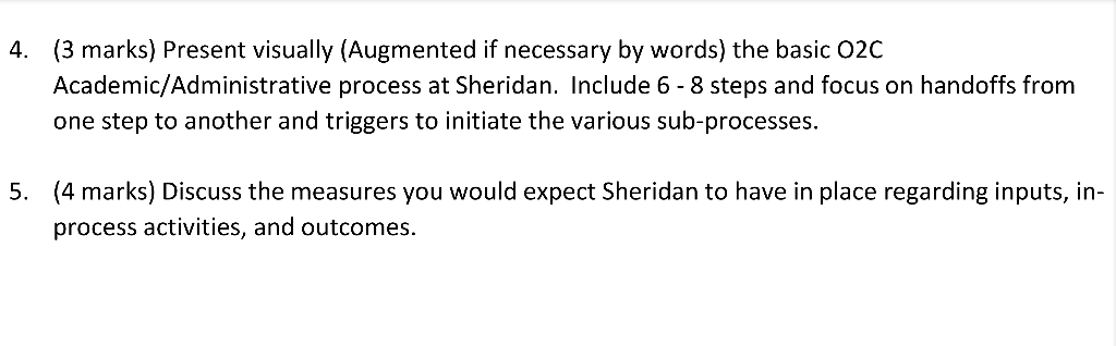 (3 marks) Present visually (Augmented if