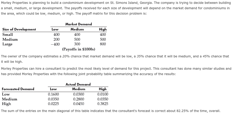 Please answer b and d. Morley Properties is