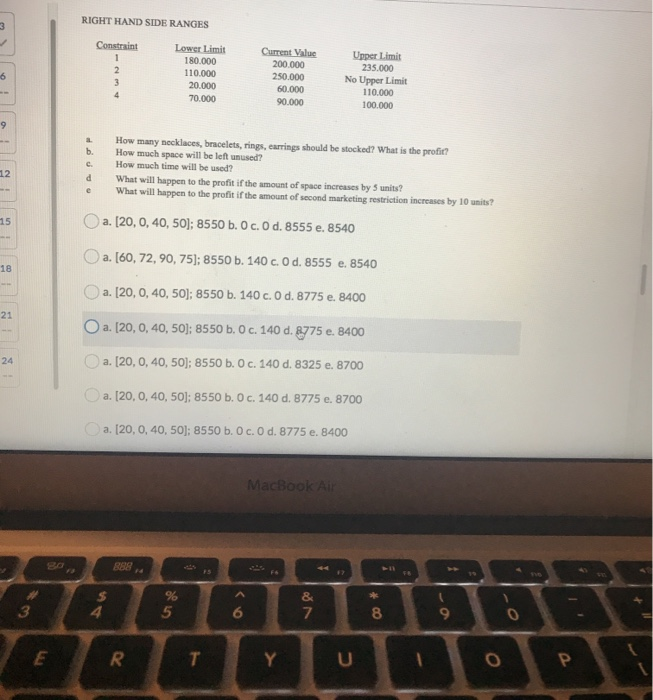 sensitivity analysis problem This is all that was