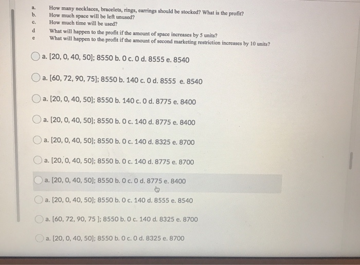 sensitivity analysis problem This is all that was