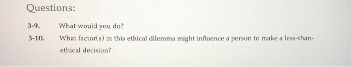 Case 2: Ethics Dilemma: Pay for Performance