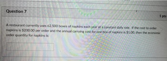 A restaurant currently uses 62,500 boxes of