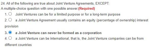 24. All of the following are true about Joint