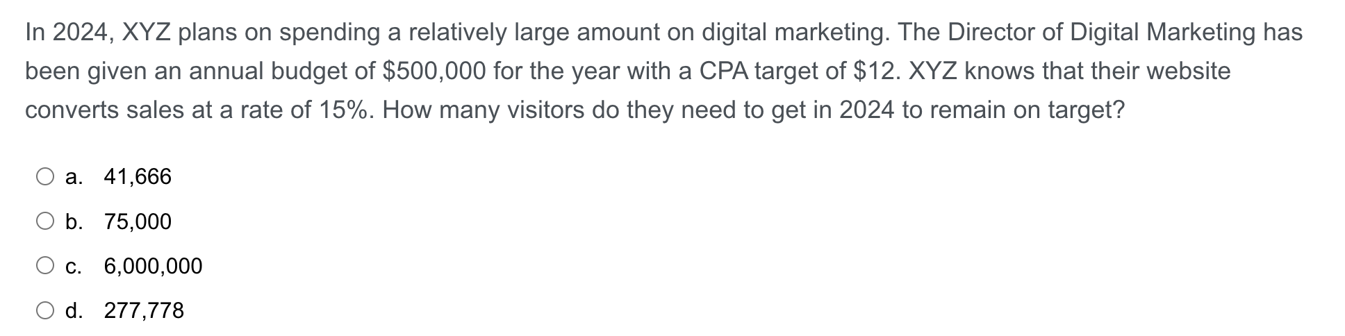 In 2024,XYZ plans on spending a relatively large
