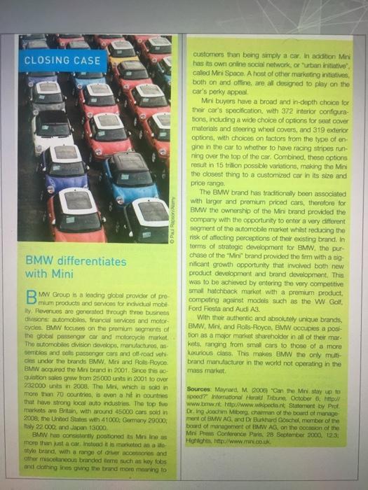 1) What is the Business-level Strategy of Mini?