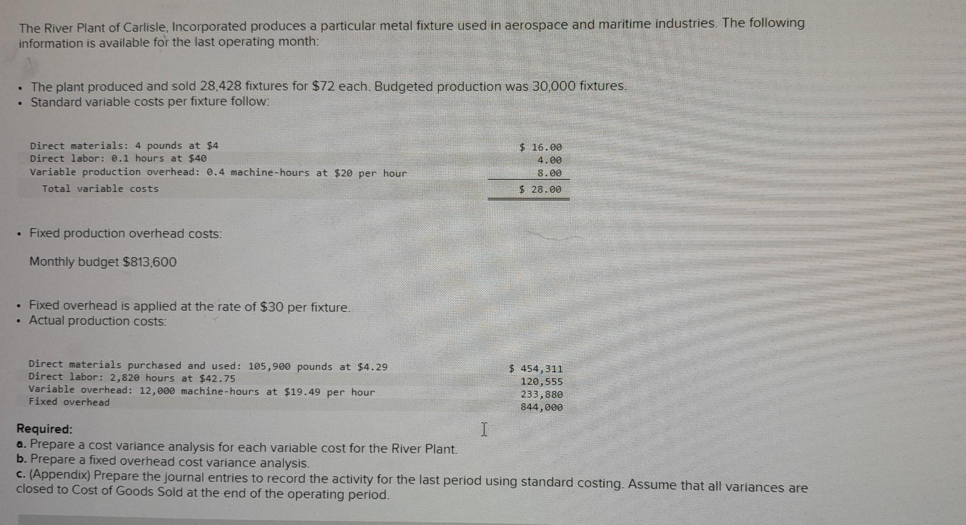 The River Plant of Carlisle, Incorporated