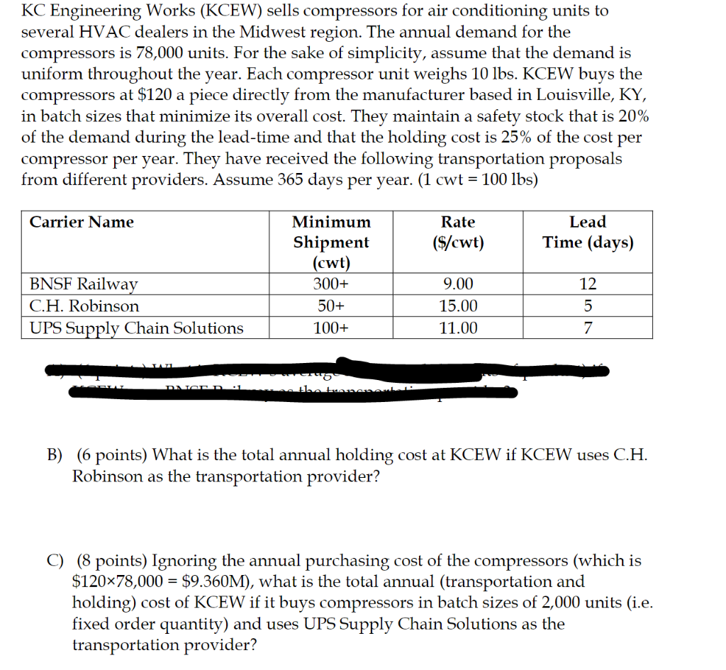 KC Engineering Works (KCEW) sells compressors for