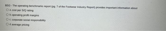 BSG - The operating benchmarks report (pg. 7 of