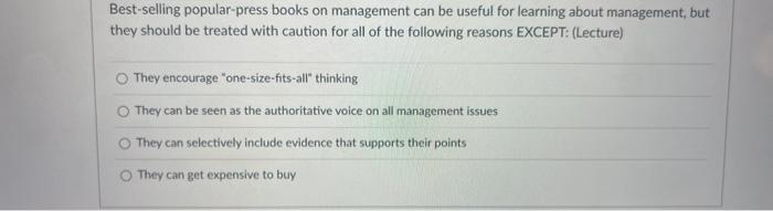 Best-selling popular-press books on management