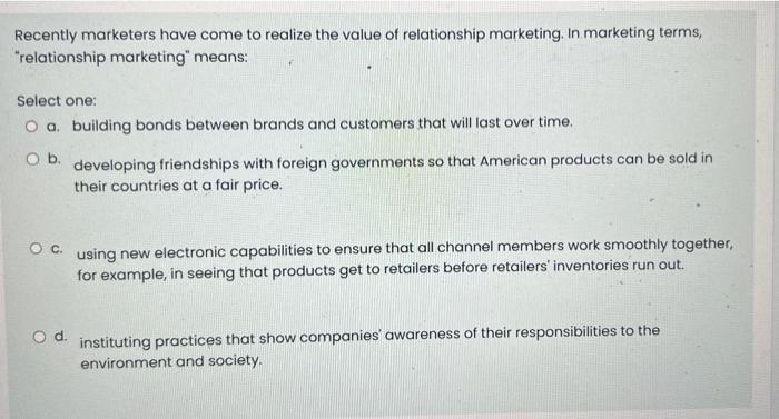 urgent help Recently marketers have come to