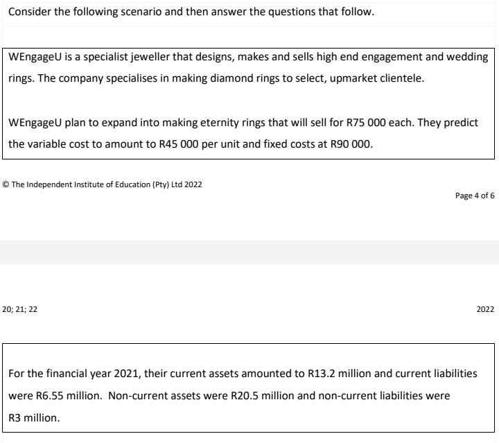 Q.3.1 Identify and explain which one of Porters