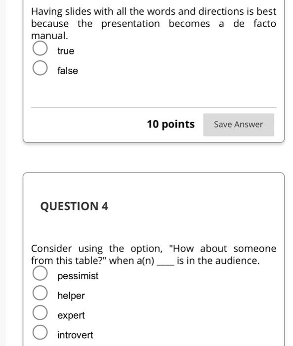 A trainee who states, "The last training was