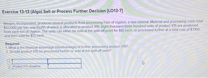 Wexpro, Incorporated, produces several products