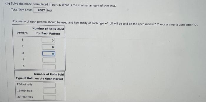 roits of widions 12, 15, and 30 teet. The demands
