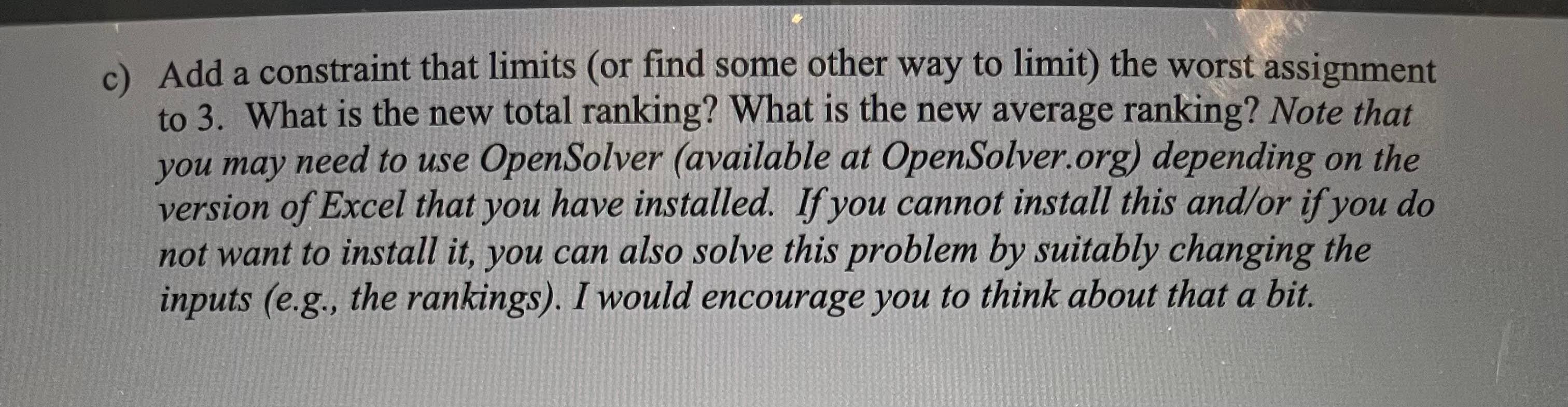 Problem 2: Consider the following data (also