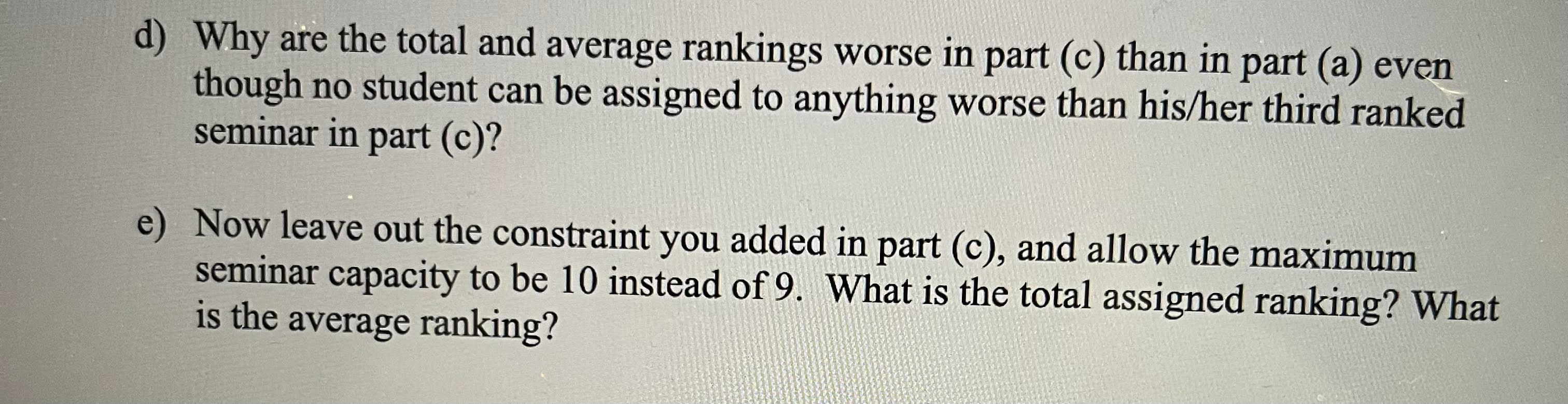 Problem 2: Consider the following data (also