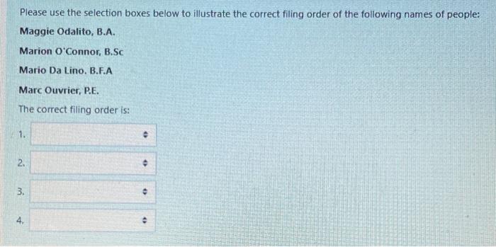 ARMA rule please tell the correct order (which