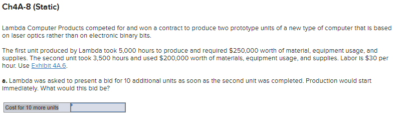 Ch4A-8 (Static) Lambda Computer Products competed