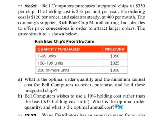 .. 12.22 Bell Computers purchases integrated