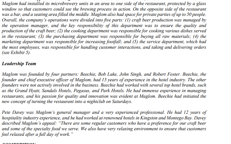 Questions Based on the above Beechie has asked