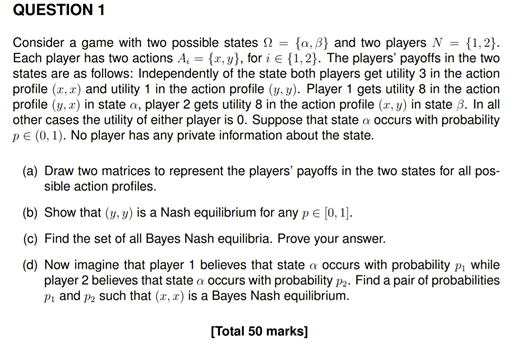 This is University level GAME THEORY. All the