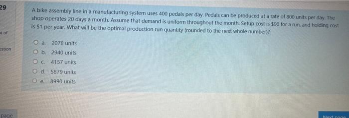 A bike assembly line in a manufacturing system