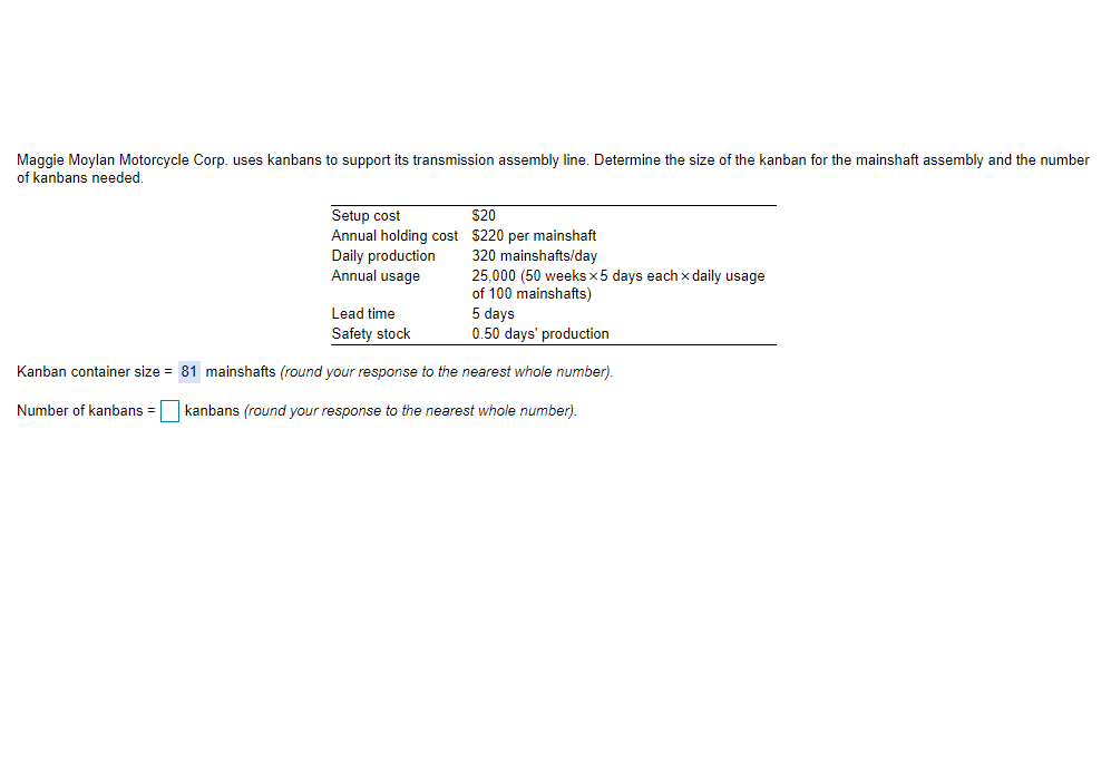 Maggie Moylan Motorcycle Corp. uses kanbans to