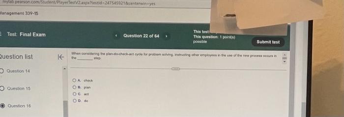 22 Question list Question 14 Question 15 B. pion
