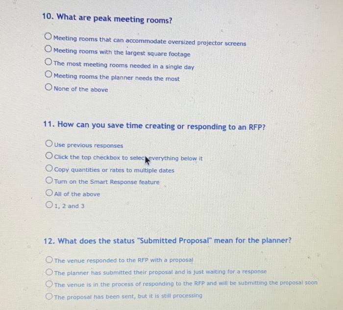 10. What are peak meeting rooms? Meeting rooms