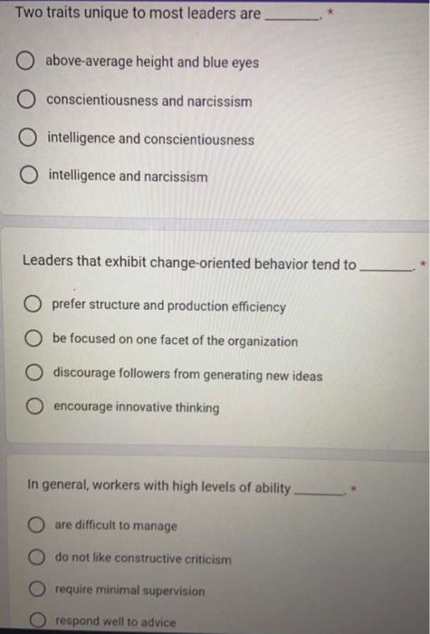 Many charismatic leaders exhibit some of the same