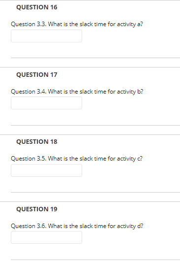 QUESTION 14 1. Problem 3. Using the information