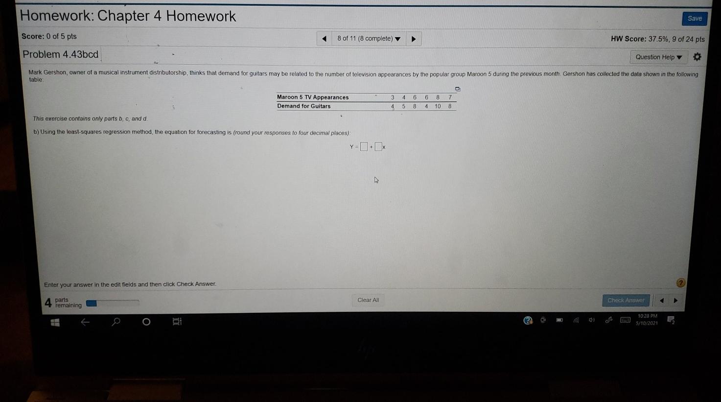 I will rate, thanks! Homework: Chapter 4 Homework