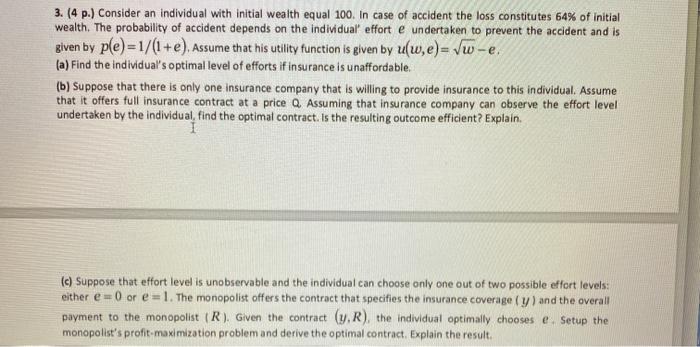 that is all info given 3. (4 p.) Consider an