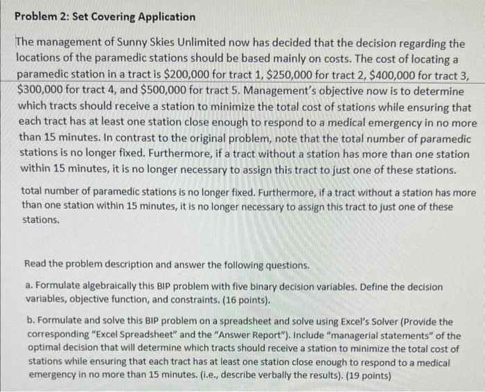 need excel solver solution along with managerial